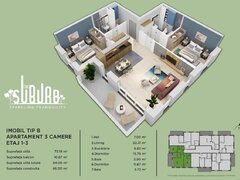 Buftea Apartament 3 camere The Suburb